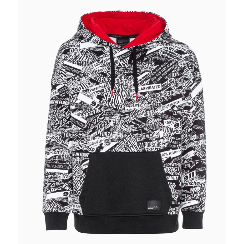 POLERA UNISEX NEGRA/BLANCO/ROJA TALLA XL