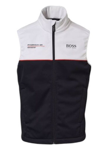 CHALECO UNISEX NEGRO/BLANCO TALLA L