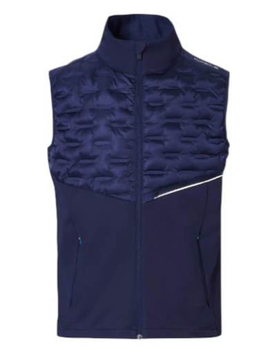 CHAQUETA DEPORTIVA SIN MANGAS HOMBRE AZUL OSCURA TALLA XS